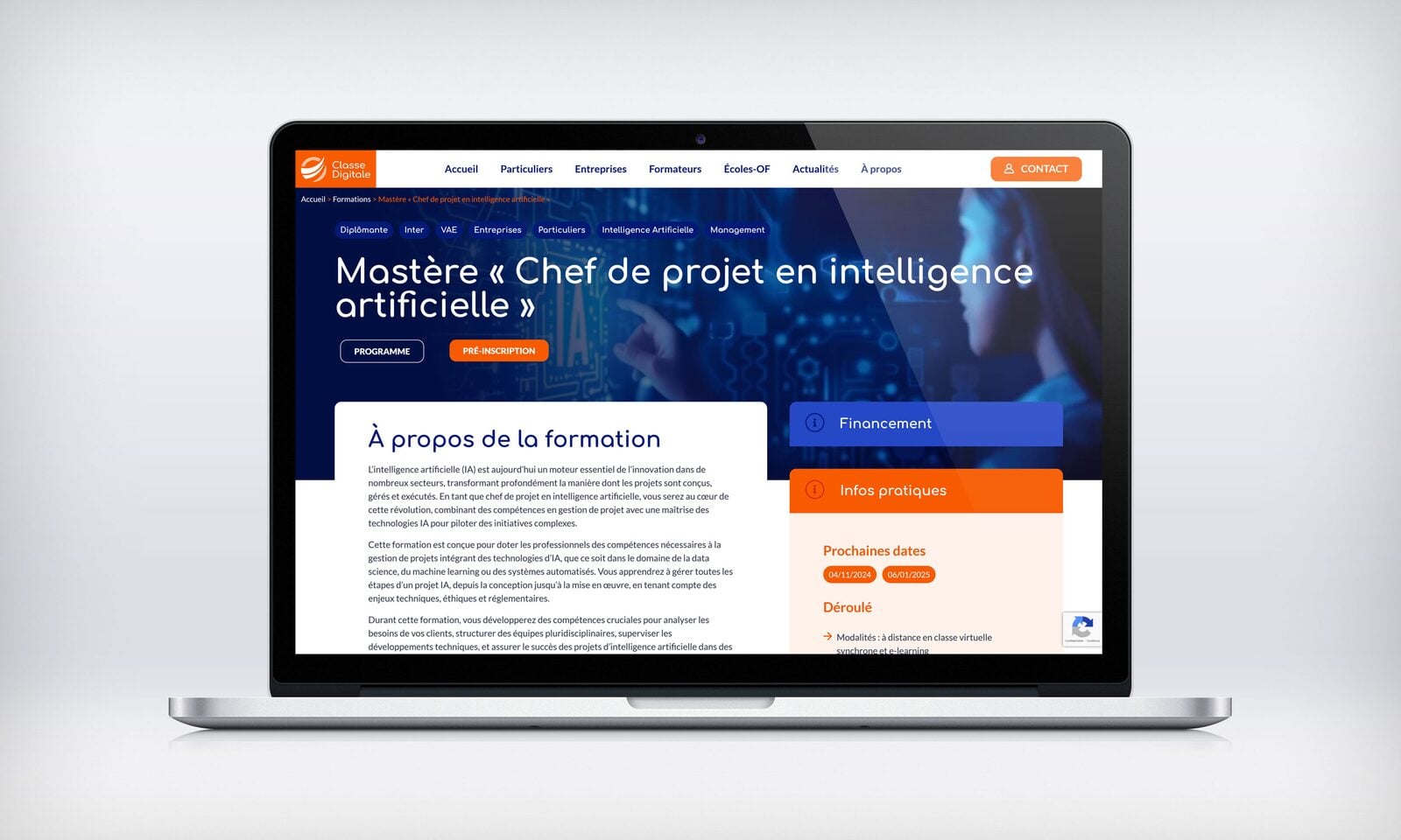 Classe digitale — vue 3