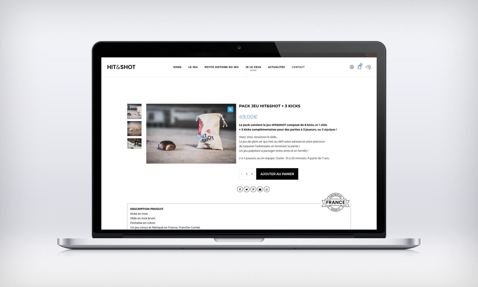 Hit & Shot — vue 2