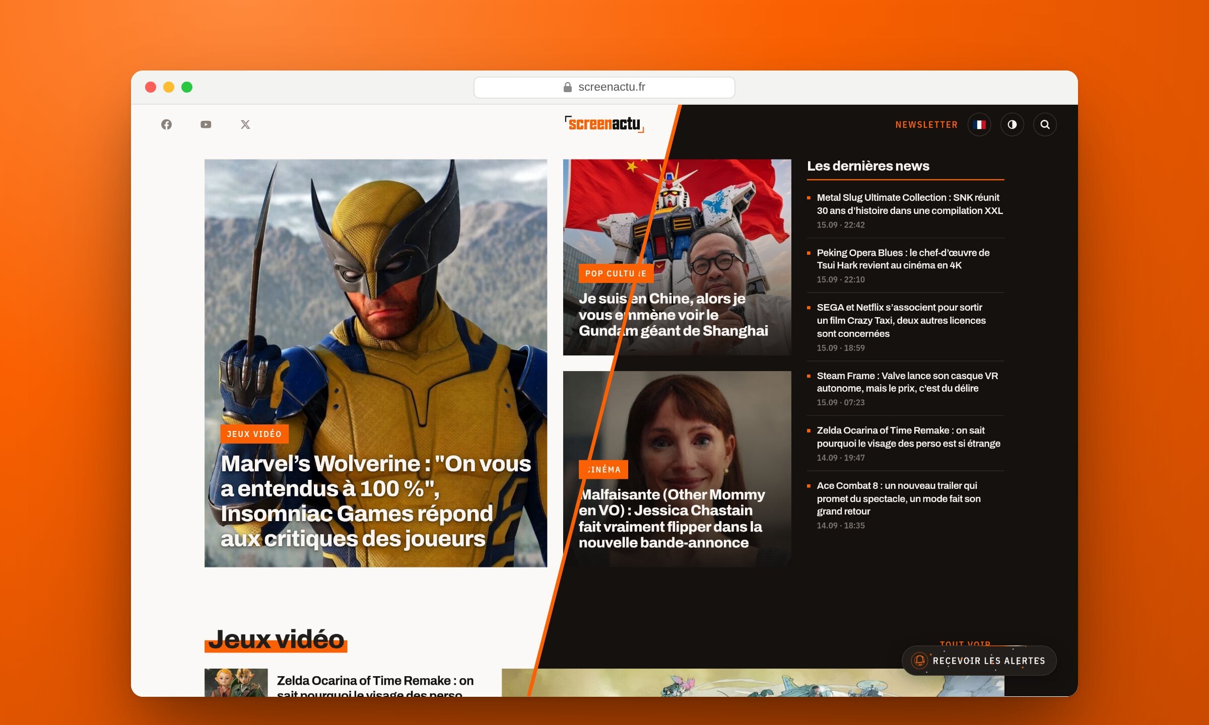 screenactu, dernière réalisation livrée par Vitalyn